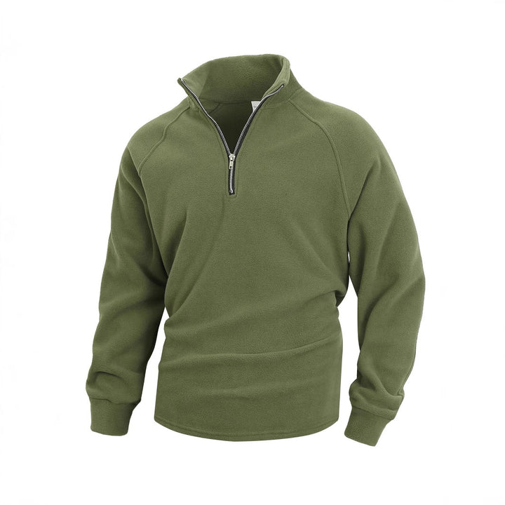 Herren Fleece Pullover mit halbem Reißverschluss Drune