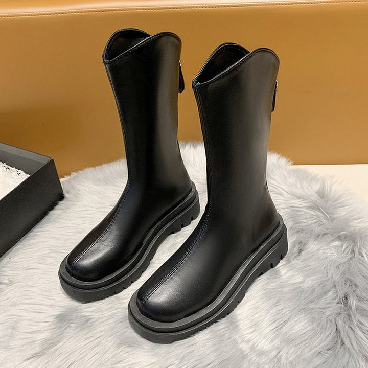Damen Gummi-Stiefel mit rutschfester Sohle und hohem Schaft Drune
