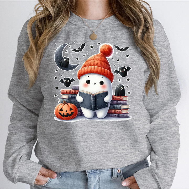 Damen Sweatshirt mit verspieltem Halloween-Motiv und hochwertigem Material Drune