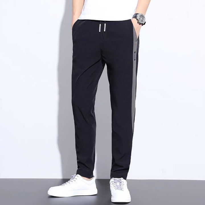 Herren Sportliche Freizeithose mit Kontraststreifen Drune