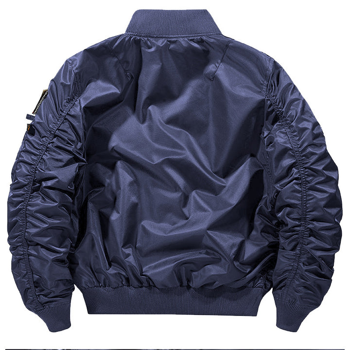 Herren Nylon-Bomberjacke im Fliegerstil mit Utility-Taschen und Ärmel-Fach Drune