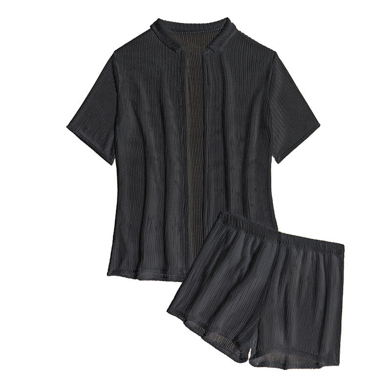 Damen Freizeitanzug mit luftigem Strickdesign Drune