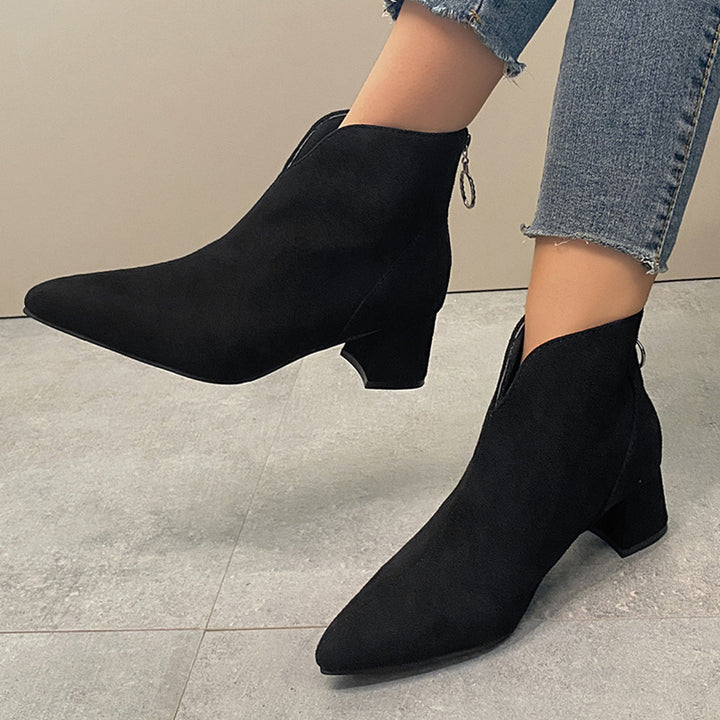Damen Elegante und bequeme Stiefeletten Drune