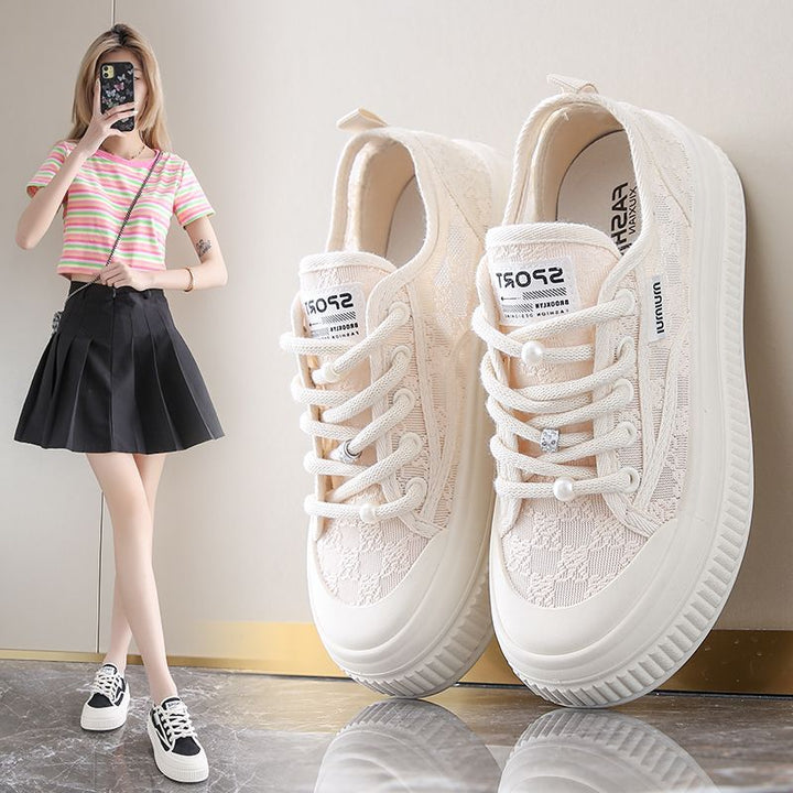 Damen Freizeitsneaker mit eleganter Spitze und rutschfester Sohle Drune