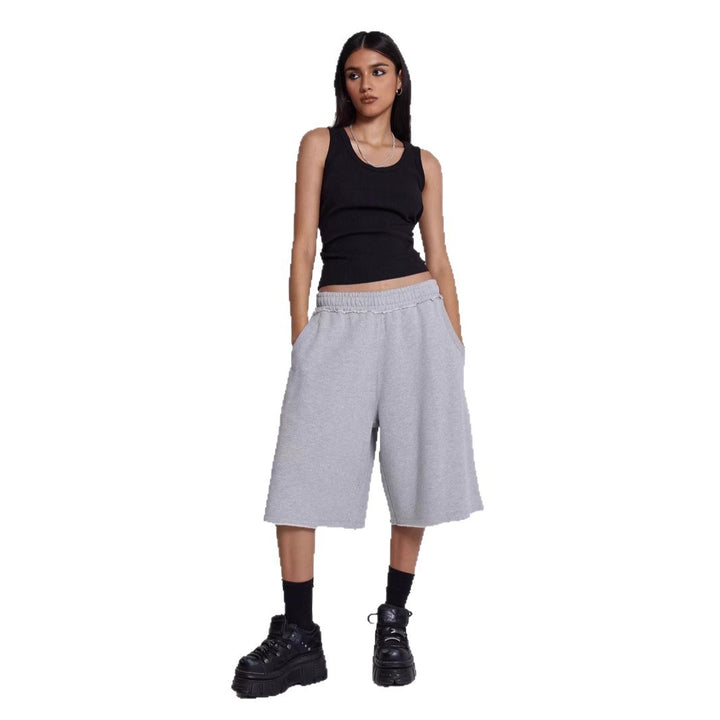 Damen High-Waisted Relaxed Fit Sweatshorts Drune