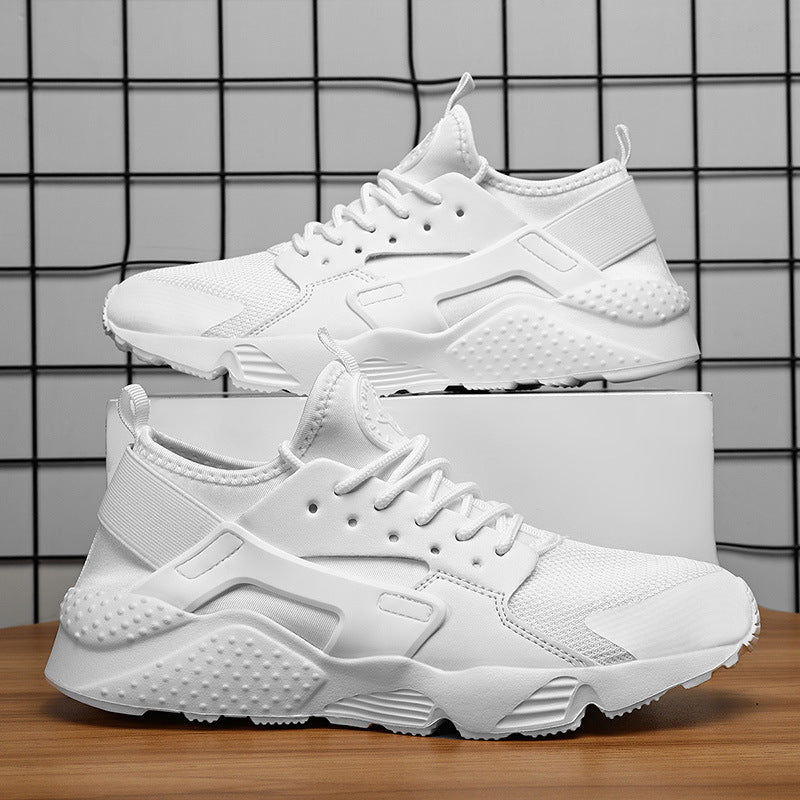 Herren sportlicher Training- und Lifestyle-Sneaker mit elastischem Fersenband, atmungsaktiver Strickkonstruktion und gedämpfter Wellen-EVA-Sohle Drune