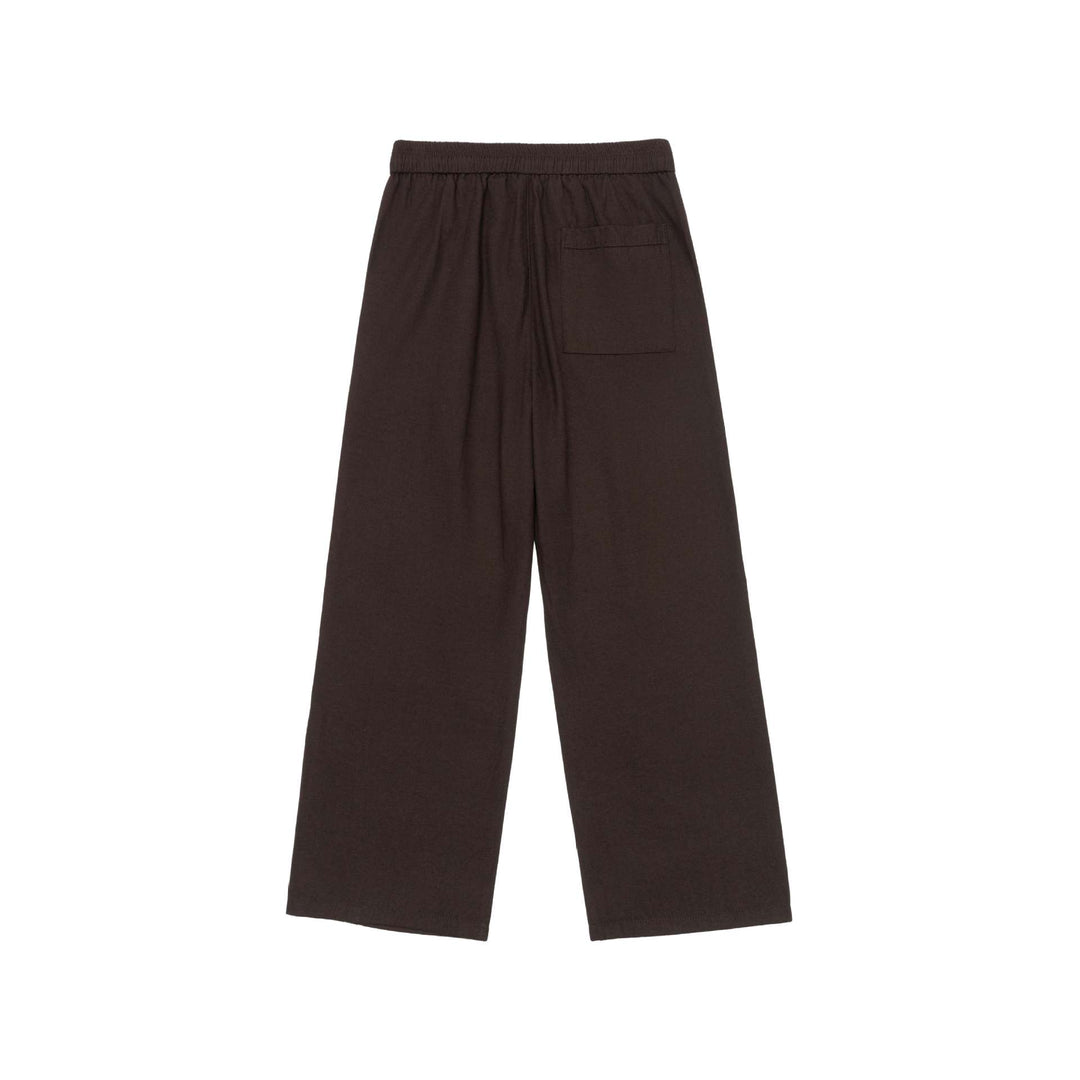 Damen Weite Culotte-Hose aus Baumwollmix mit elastischem Bund und Tunnelzug Drune