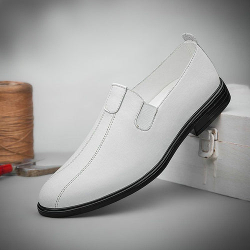Herren Eleganter Business-Slipper aus Lederoptik mit elastischem Einstieg und dämpfender Komfortsohle Drune