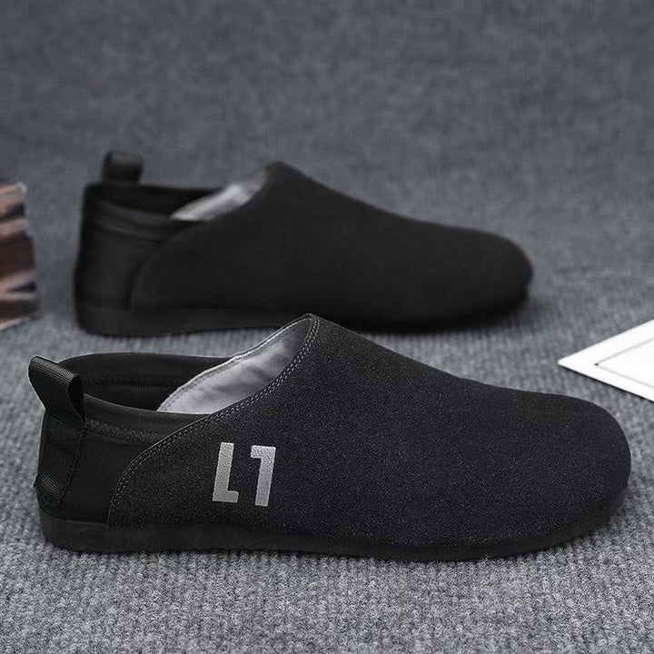 Herren Leichter Slip-On-Freizeitschuh mit elastischem Fersenriegel und flexibler Gummilaufsohle Drune