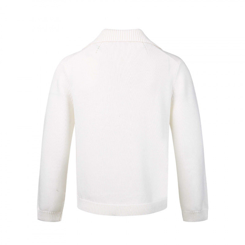 Herren Feinstrickpullover mit V-Ausschnitt und umgelegtem Hemdkragen Drune
