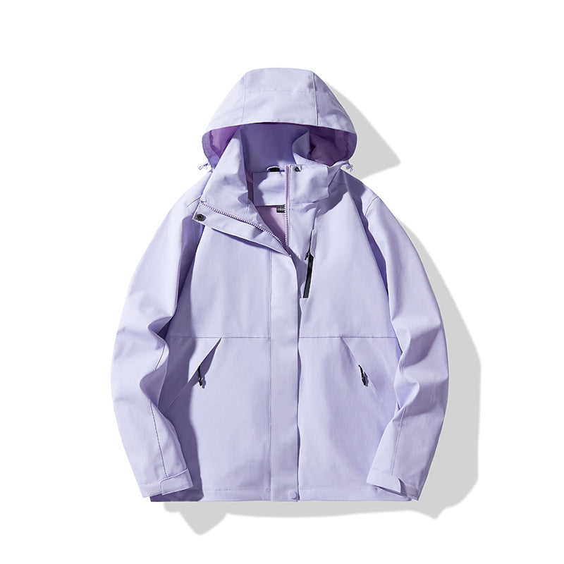 Herren Technische wasserdichte Kapuzen-Shelljacke im minimalistischen Urban-Look Drune