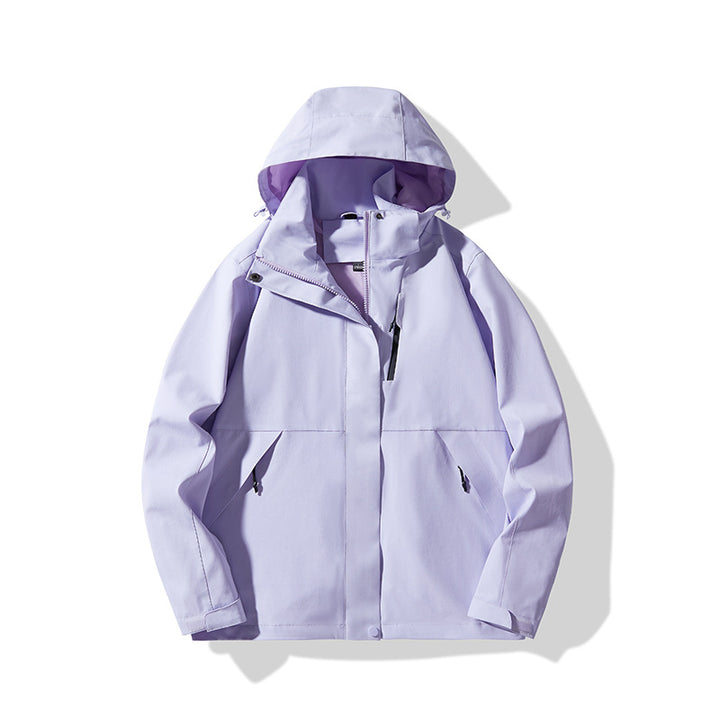 Herren Technische wasserdichte Kapuzen-Shelljacke im minimalistischen Urban-Look Drune