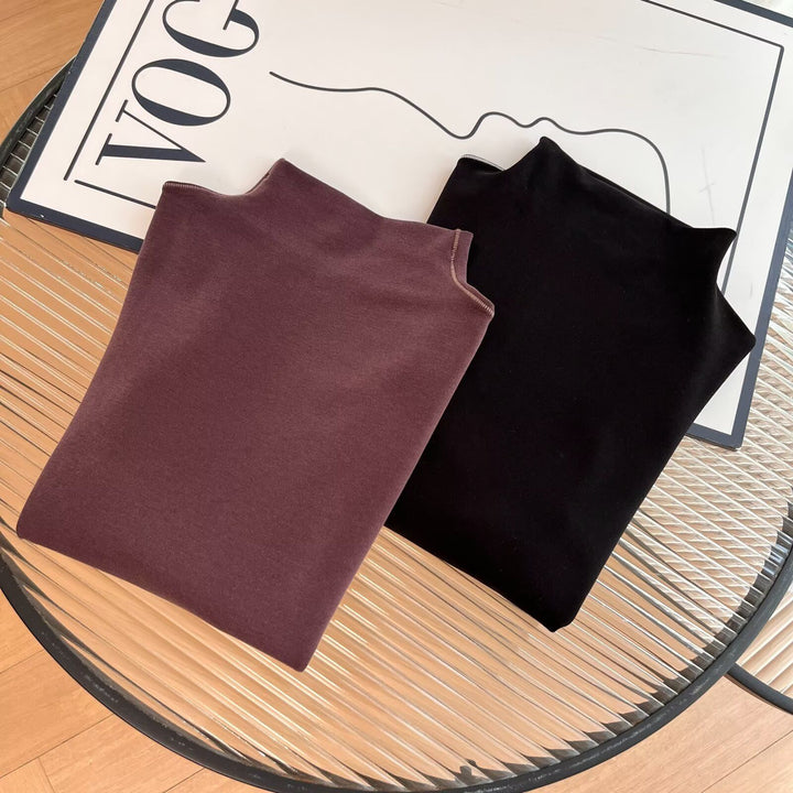 Damen sportliches Langarmpoloshirt mit eleganter Kragenlösung Drune