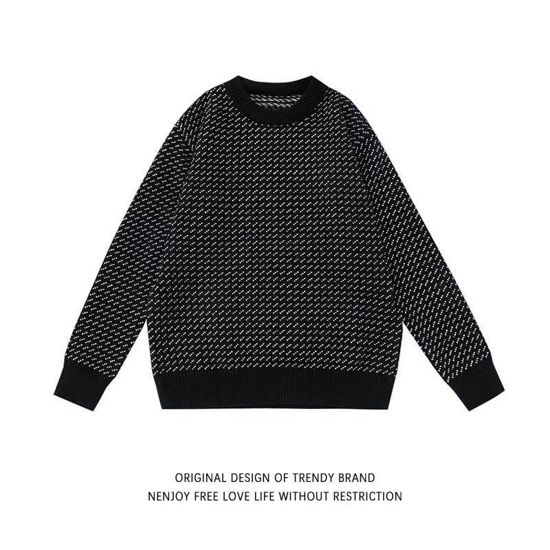 Damen Modischer Grobstrickpullover mit kreativem Muster Drune