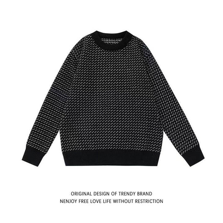 Damen Modischer Grobstrickpullover mit kreativem Muster Drune