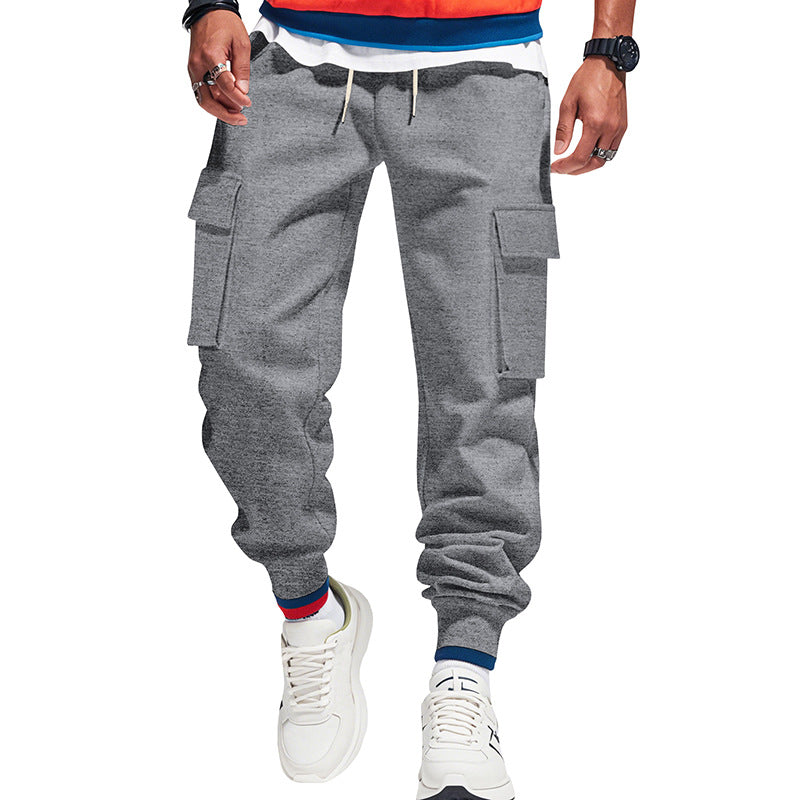 Herren nan urbaner Utility-Jogger mit Kordelzug, aufgesetzten Klapptaschen und elastischem Bündchen Drune