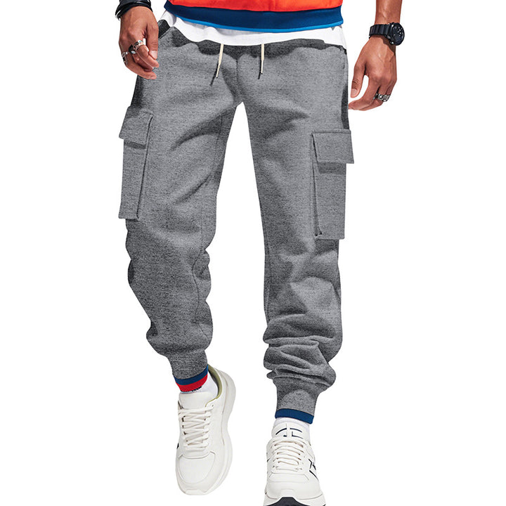 Herren nan urbaner Utility-Jogger mit Kordelzug, aufgesetzten Klapptaschen und elastischem Bündchen Drune