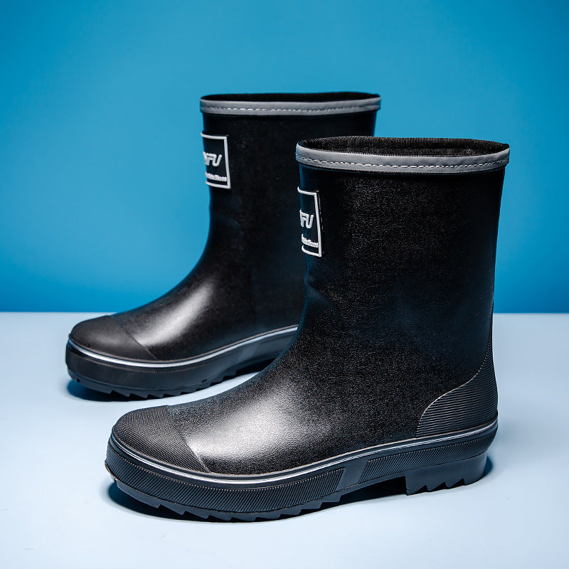 Damen Robuste Kurzschaft‑Gummistiefelette mit verstärkter Zehenkappe und griffiger Profilsohle Drune