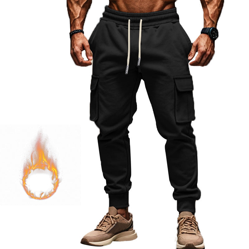 Herren Cargohose aus atmungsaktivem Material mit praktischen Seitentaschen und modischem Kordelzug Drune