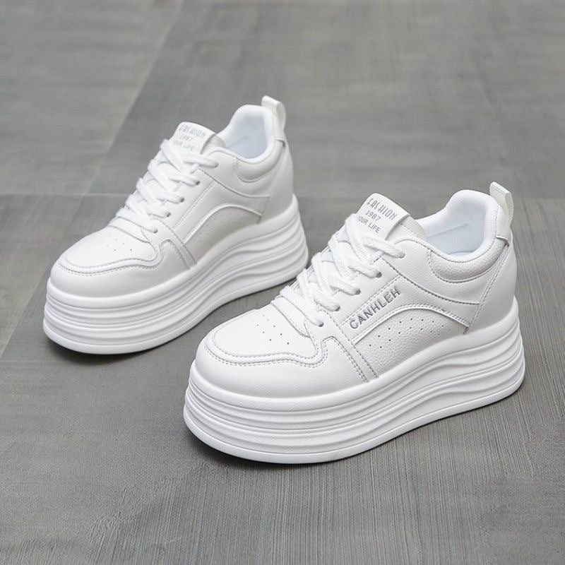 Damen Sportliche Plateau Sneakers Drune