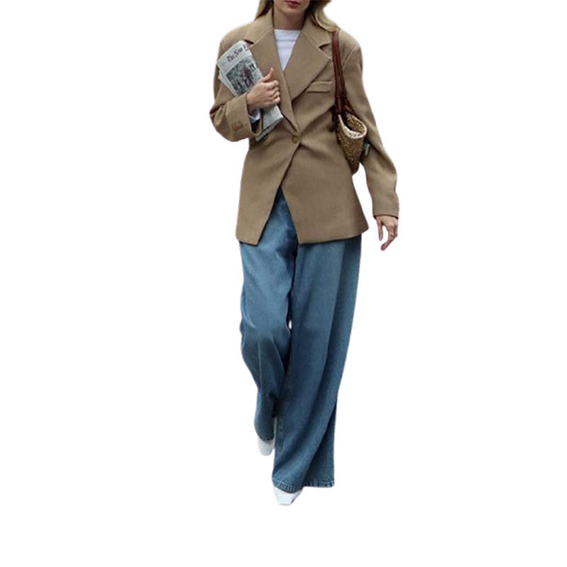 Damen Elegante und moderne Blazerjacke Drune
