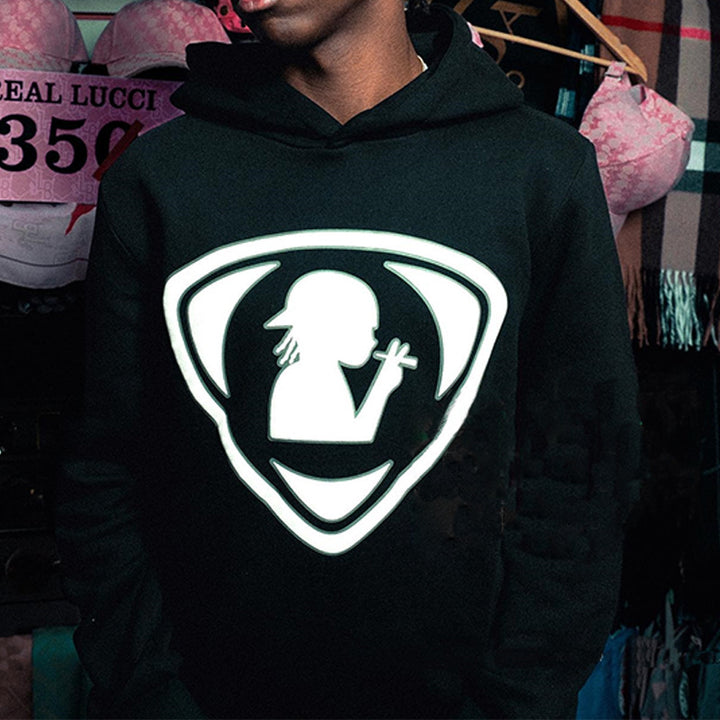 Herren Hoodie mit reflektierendem Logo Drune