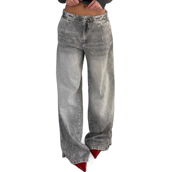 Damen Lässige Jeans mit weitem Schnitt Drune