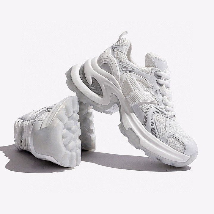 Damen Sportliche Sneakers mit atmungsaktivem Obermaterial und dämpfender Sohle Drune