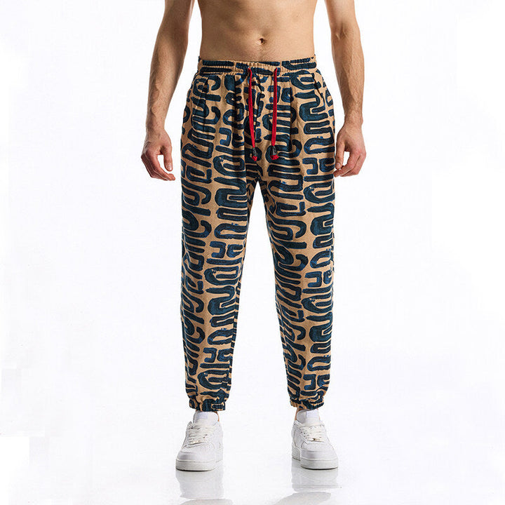 Herren Jogginghose mit modernem Patchwork-Design Drune