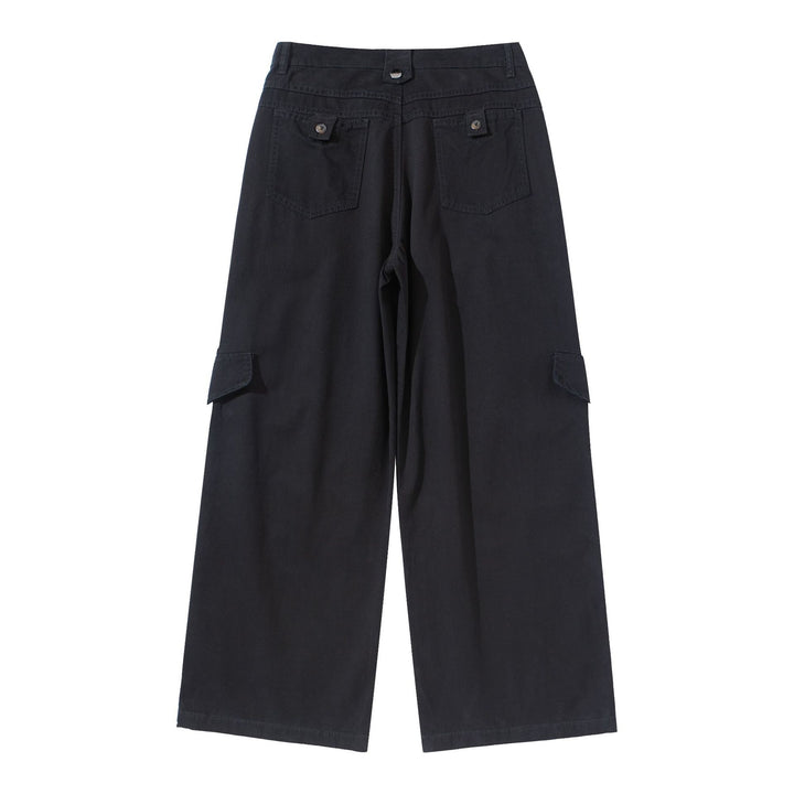 Damen Cargo‑Culotte mit hoher Taille, weitem Bein und Klappentaschen Drune