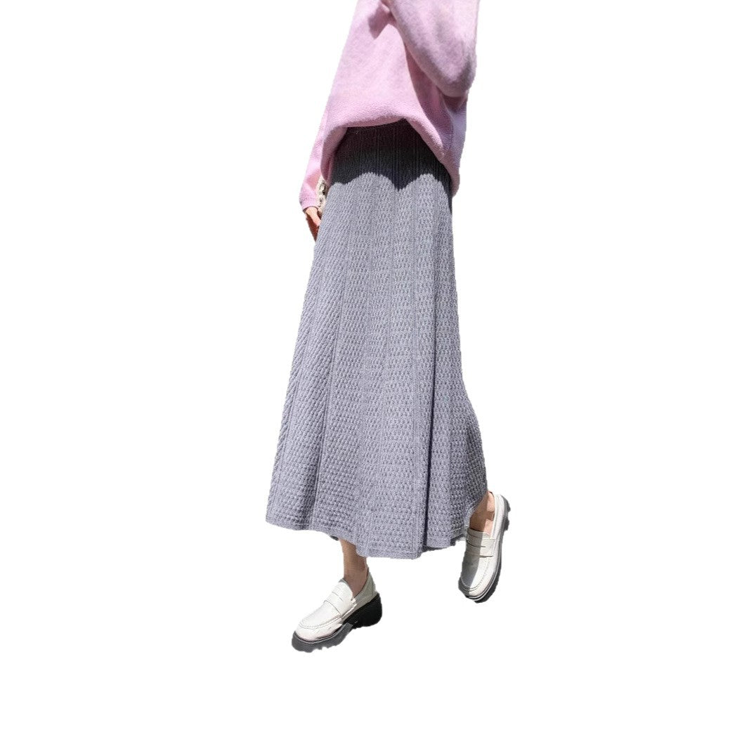 Damen Langer Strickrock mit elegantem Design Drune