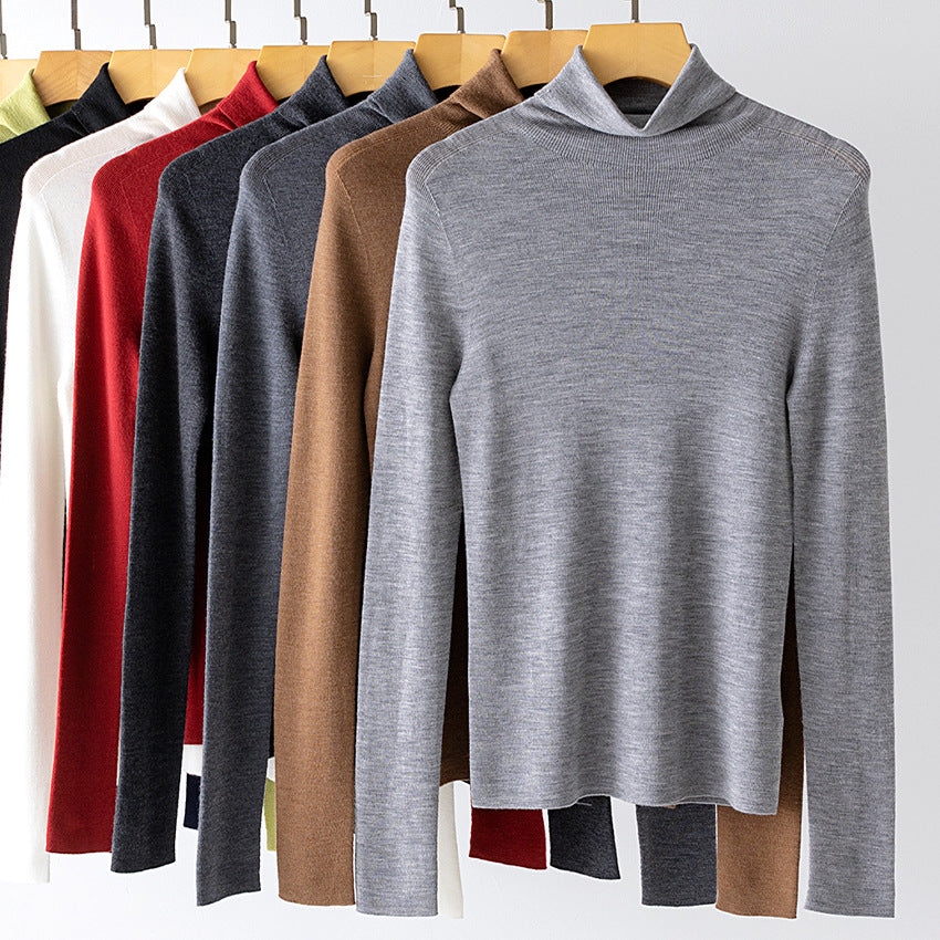Damen Leichter Feinstrick-Rollkragenpullover mit fließender Passform Drune