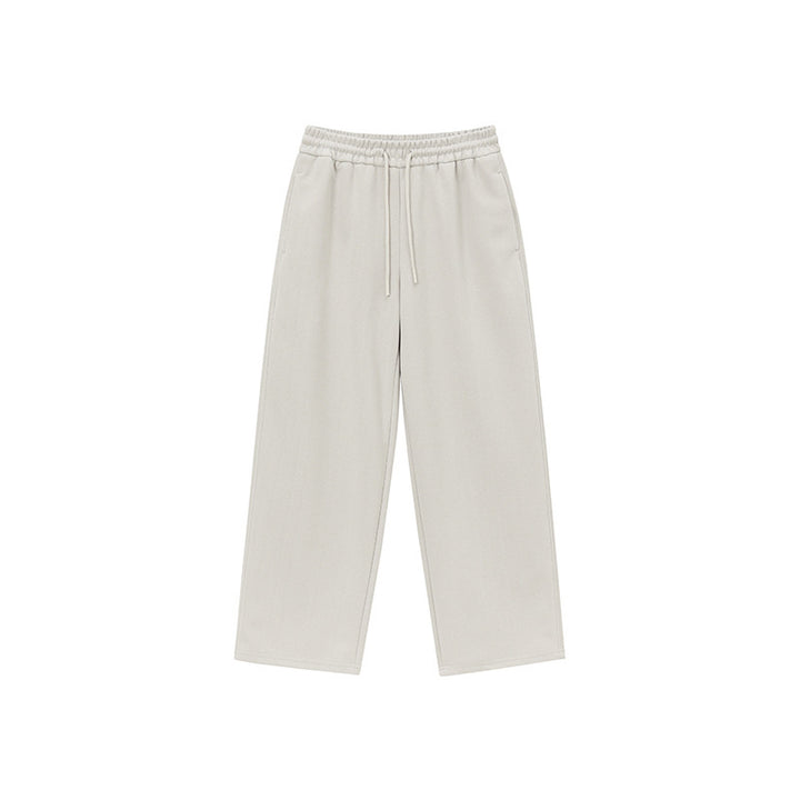 Unisex Relaxed-Fit Loungehose mit hohem Elastikbund, Kordelzug und geradem Bein Drune