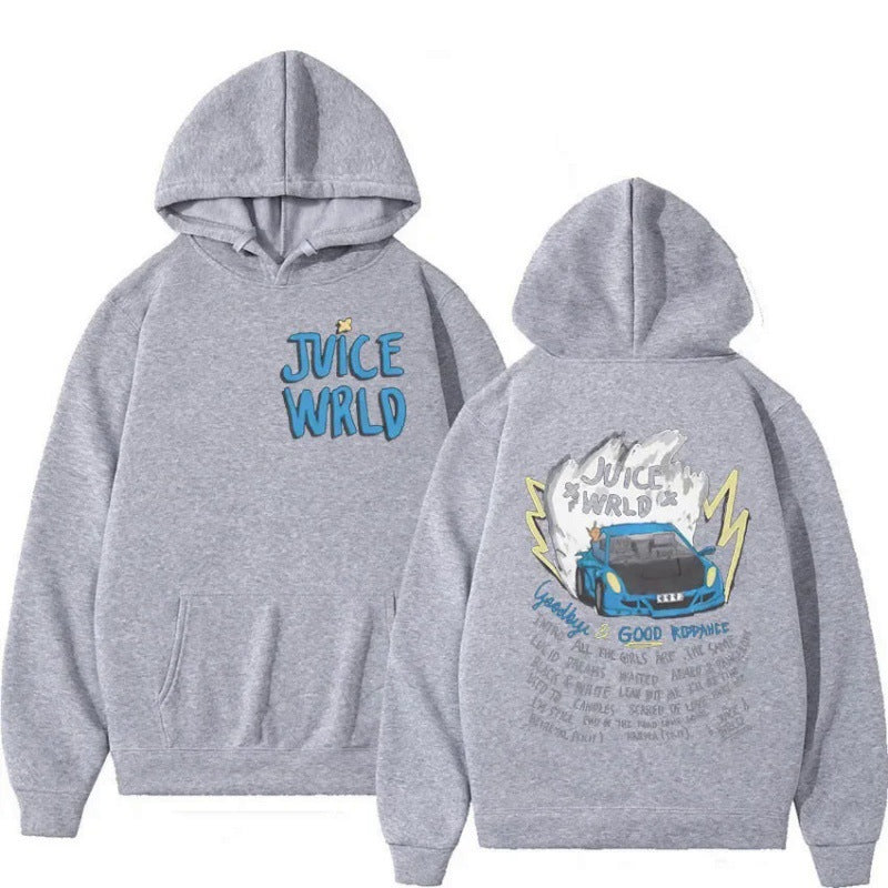 Damen Kapuzenpullover mit kreativem Grafikdesign und inspirierendem Schriftzug Drune