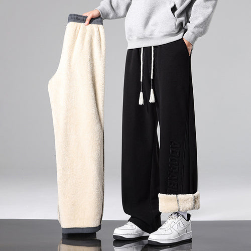 Damen Weitgeschnittene Fleece-Hose