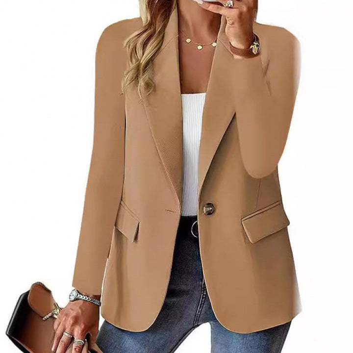 Damen Moderner Tailored Blazer mit elegante Knopfdetails Drune