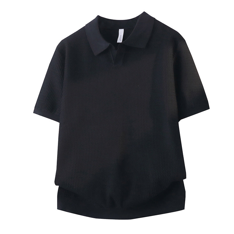 Damen Kurzarm Poloshirt mit strukturiertem Design Drune