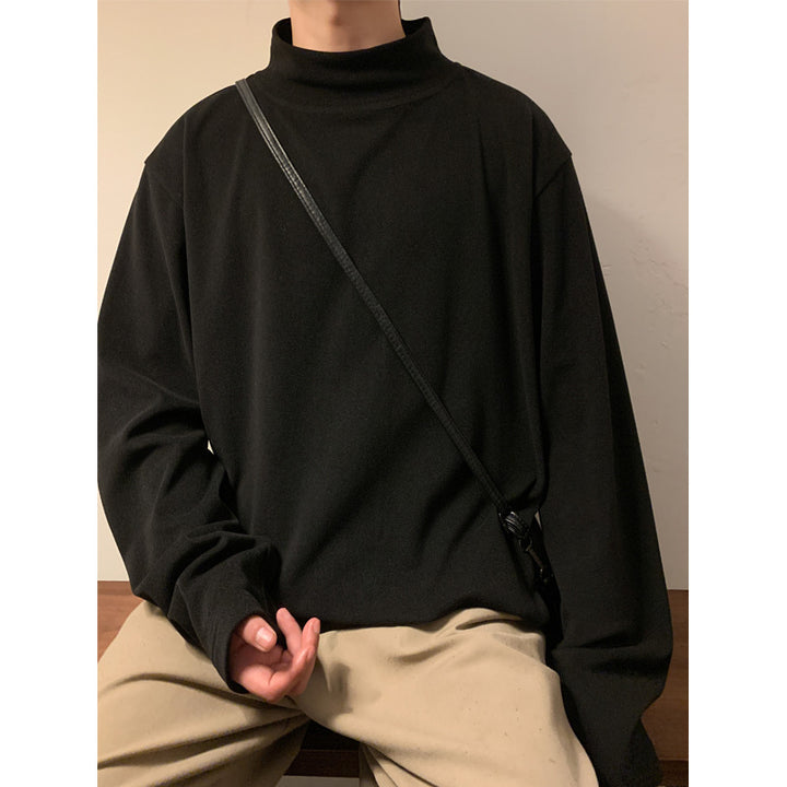 Herren Lässiger Rollkragen Pullover Drune
