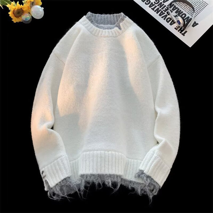 Damen Kuscheliger Oversized Pullover mit raffiniertem Schnitt Drune
