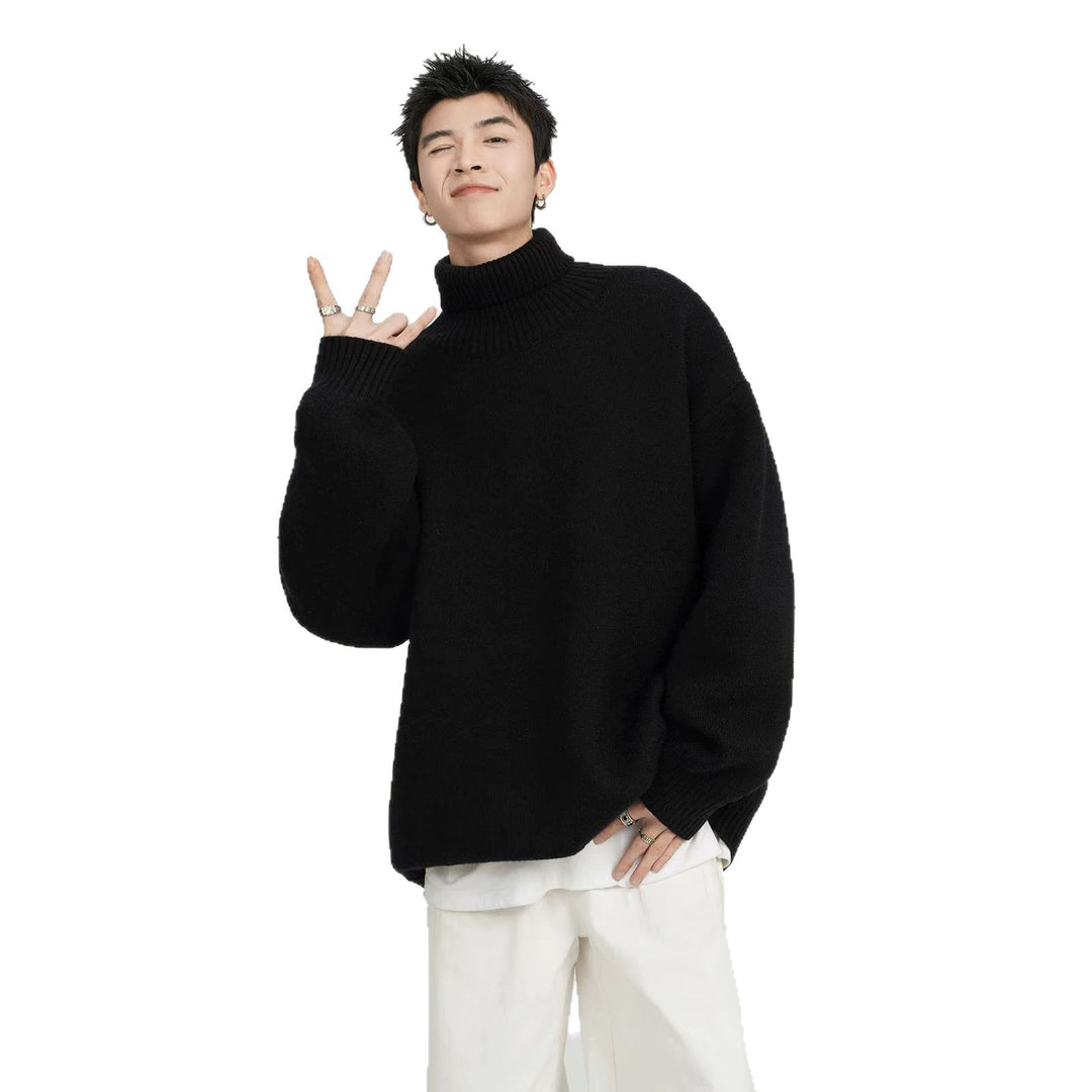 Unisex Oversized Rollkragenpullover Drune