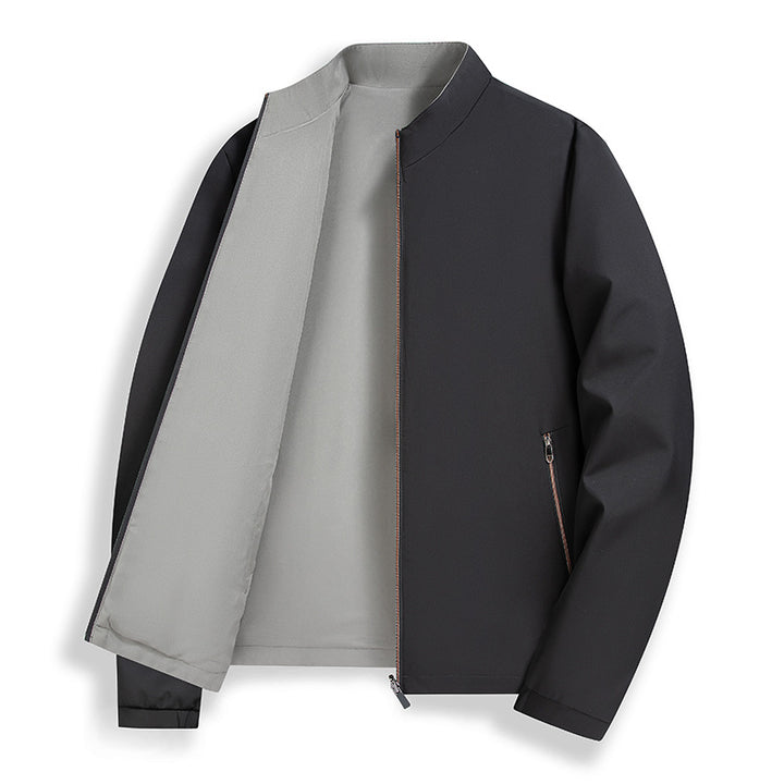 Herren elegante Übergangsjacke mit praktischem Stehkragen und seitlichen Reißverschlusstaschen Drune
