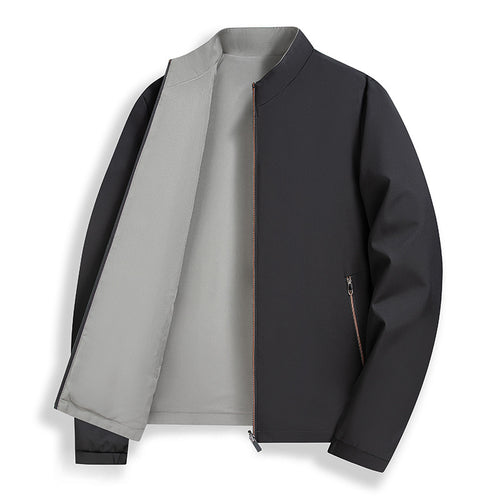 Herren elegante Übergangsjacke mit praktischem Stehkragen und seitlichen Reißverschlusstaschen Drune