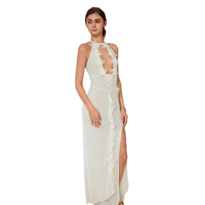 Damen Elegant gehäkeltes Minikleid Drune