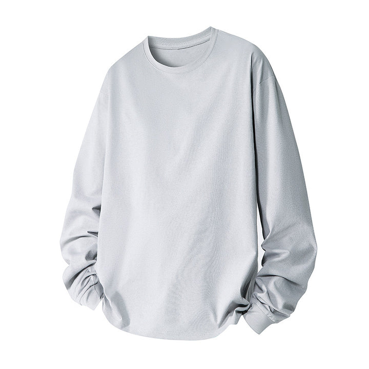 Herren Oversize-Sweatshirt aus Baumwollmix mit Rundhalsausschnitt und gerippten Bündchen Drune