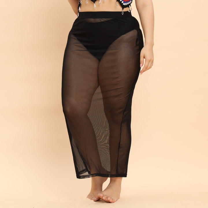 Damen transparente Strandlänge Sarong Drune