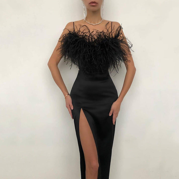 Drune | Party Slim Fit Arm Bedeckendes Kleid