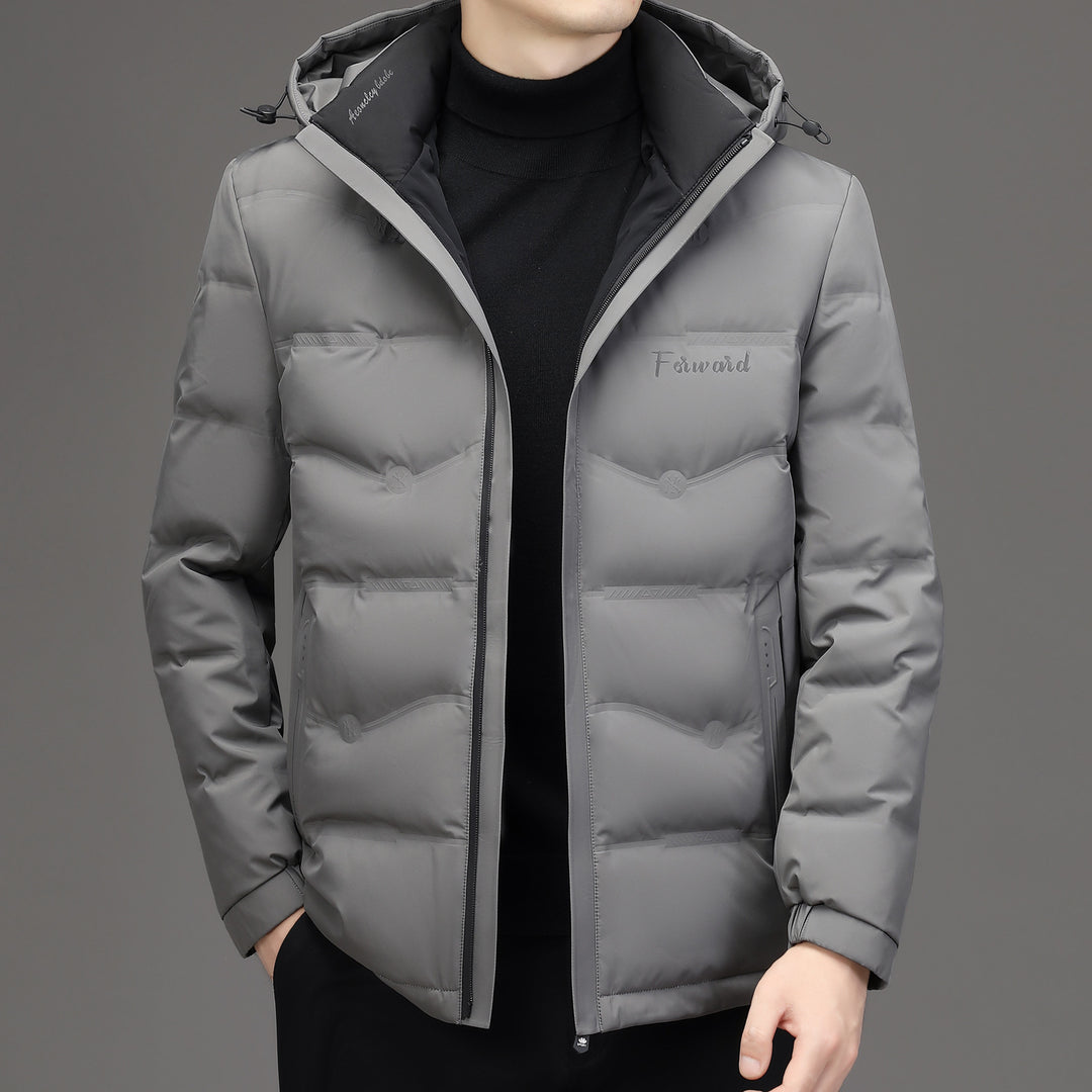 Herren Steppjacke mit Kapuze und schlanker Thermofütterung Drune