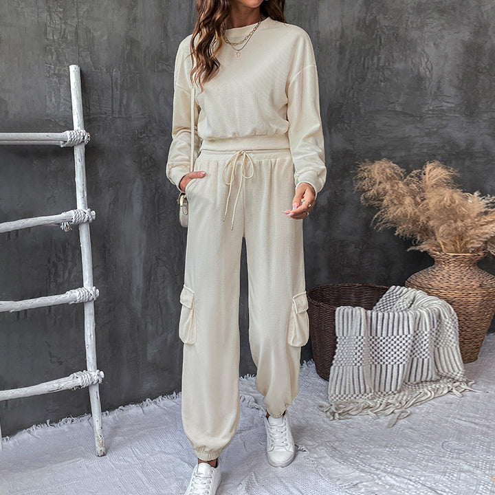 Damen Lässiges Relaxed-Fit Jogginganzug Drune