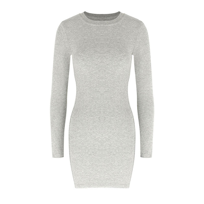 Damen figurbetontes Langarmkleid aus hochwertigem Jersey Drune