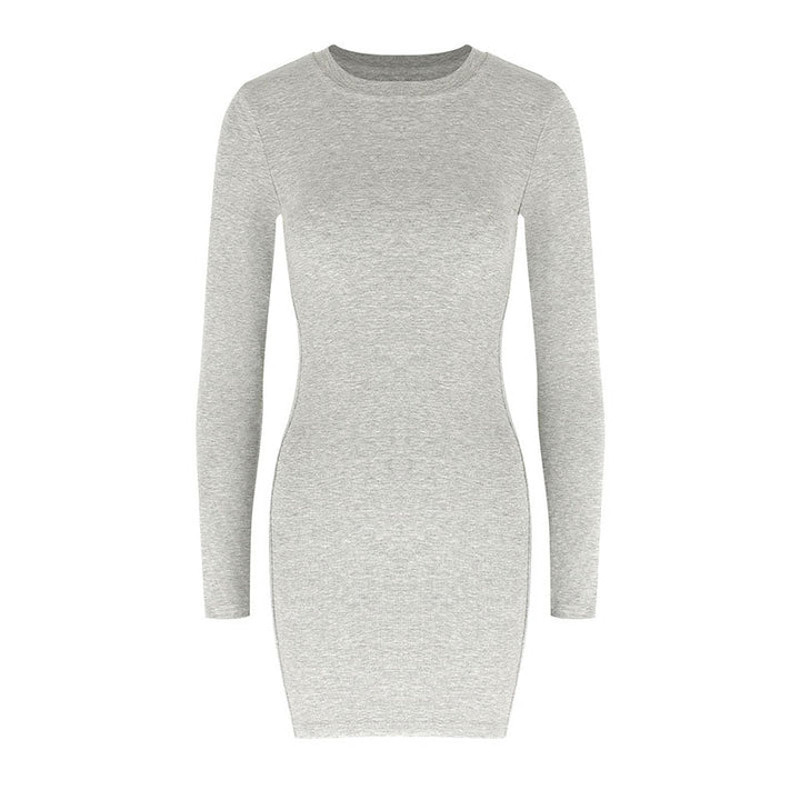 Damen figurbetontes Langarmkleid aus hochwertigem Jersey Drune